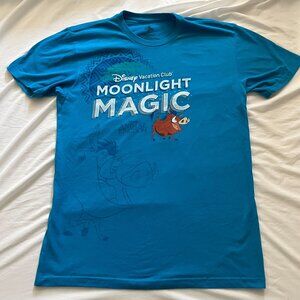 Disney Vacation Club Moonlight Magic Blue T Shirt Animal Kingdom Size Medium